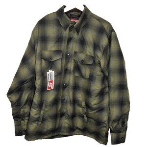Snap On Dixxon Workforce Flannel Jacket Green Size XL